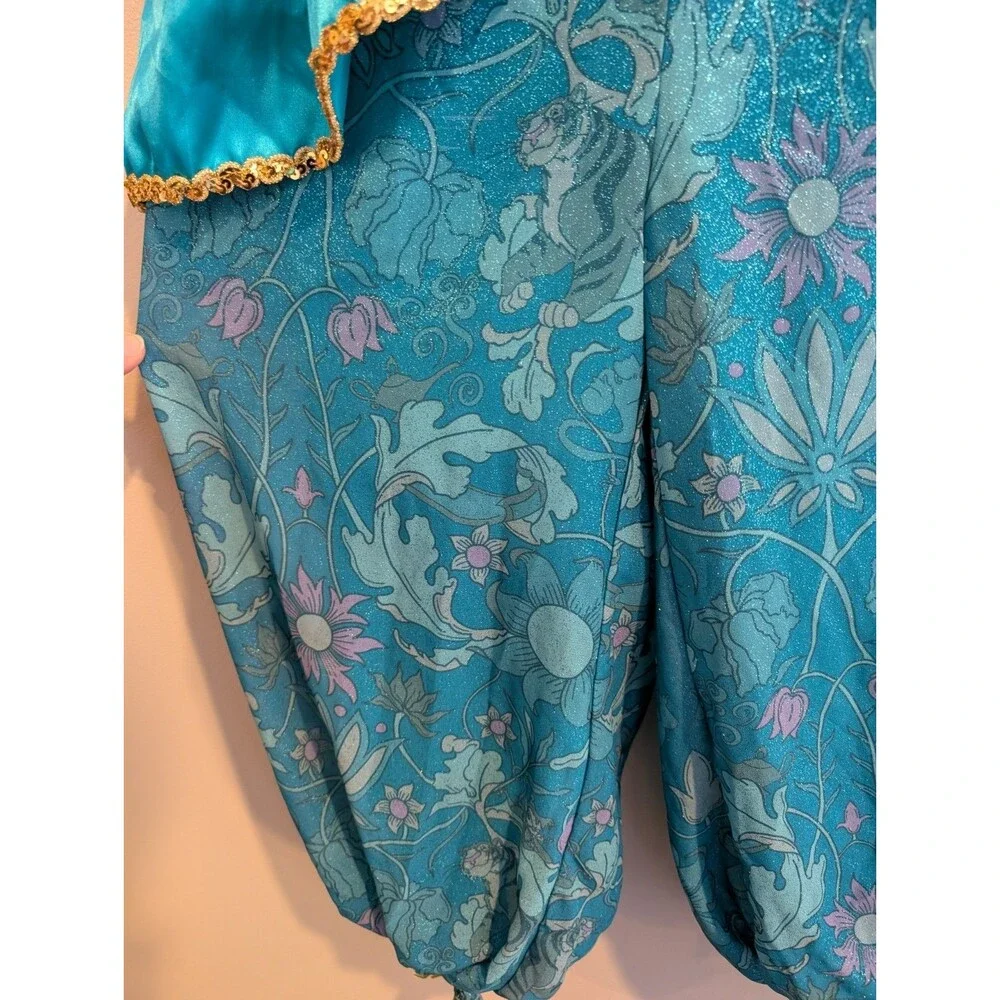 Disney Aladdin Jasmine Costume Pants Parachute Medium 7/8 Halloween Parks Gypsy - Picture 6 of 11